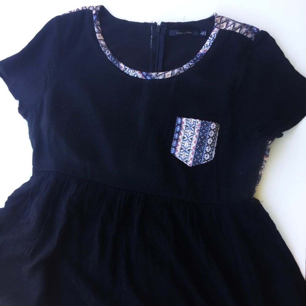 black dress with pocket